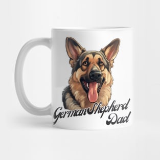 German Shepherd Dad T-Shirt - Dog Lover Gift, Pet Parent Apparel Mug